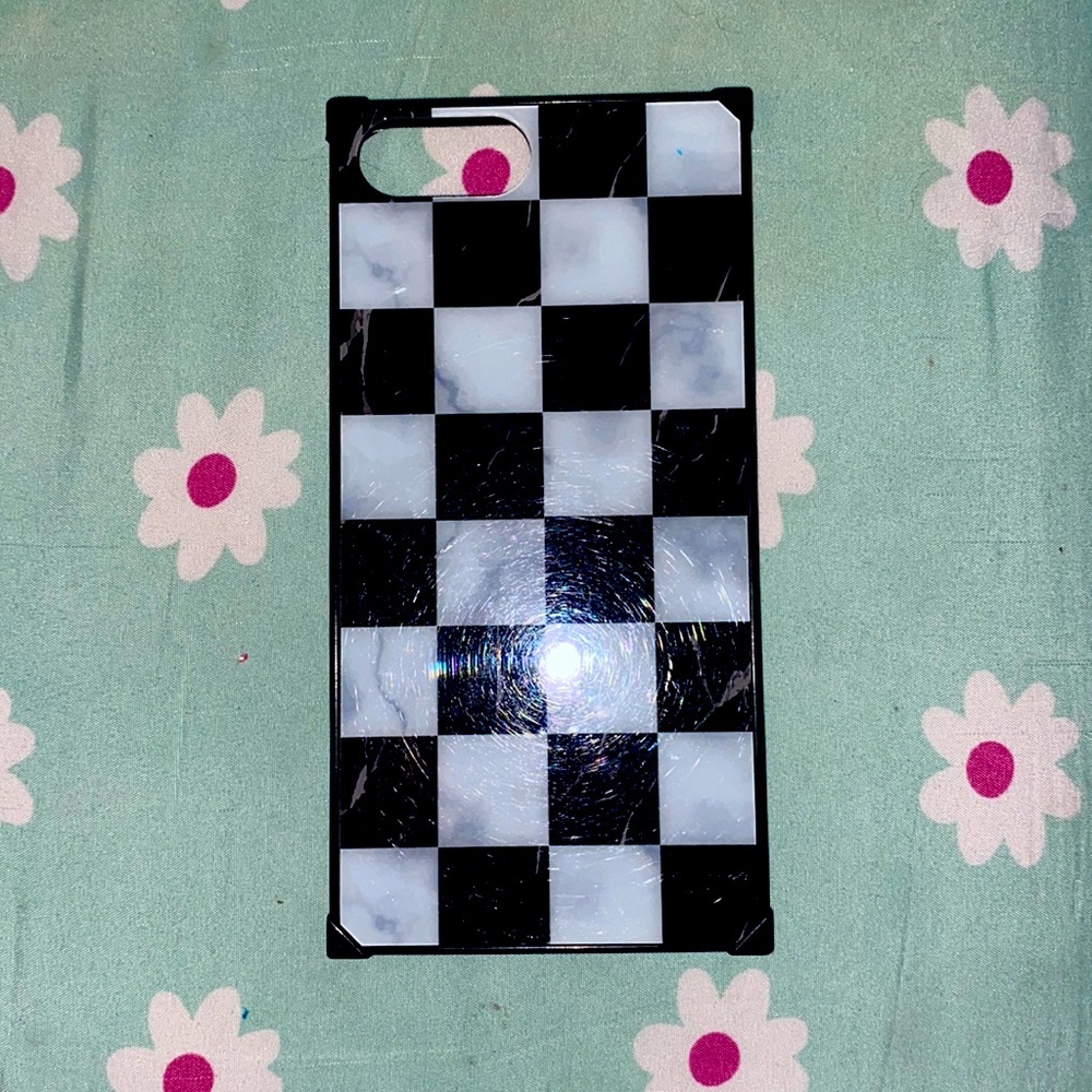 iPhone case marble black and white